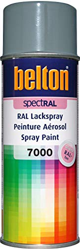 belton spectRAL Lackspray RAL 7000 fehgrau, glänzend, 400 ml - Profi-Qualität von belton