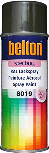 belton spectRAL Lackspray RAL 8019 graubraun, glänzend, 400 ml - Profi-Qualität von belton