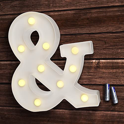 bemece LED Buchstabe Lichter Alphabet, LED Brief Licht, Led dekoration für Geburtstag Party Hochzeit & Urlaub Haus Bar - & von bemece