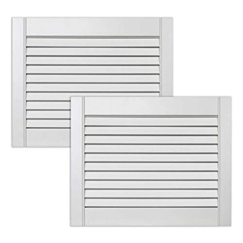 ben+camilla.com 2-er Pack/Zwei Stück Lamellentüren 395 x 494 x 21 mm weiß seidenmatt mit offenen Lamellen Kiefernholz für Regale, Schränke, Möbel - EINBAUFERTIG grundiert & lackiert ben+camilla.com 2-er Pack/Zwei Stück Lamellentüren 395 x 494 x 21 mm weiß seidenmatt mit offenen Lamellen Kiefernholz für Regale, Schränke, Möbel - EINBAUFERTIG grundiert & lackiert von ben+camilla.com