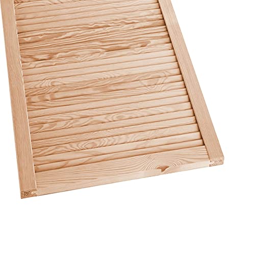 ben+camilla.com Lamellentür Holztür Natur 1400 x 394 x 21 mm mit geschlossenen Lamellen für Regale, Schränke, Möbel | Kiefer Holz unbehandelt von ben+camilla.com