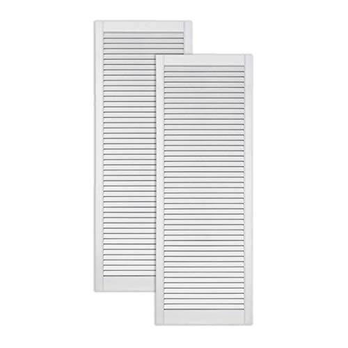 ben+camilla.com 2-er Pack/Zwei Stück Lamellentüren 1406 x 494 x 21 mm weiß seidenmatt mit offenen Lamellen Kiefernholz für Regale, Schränke, Möbel - EINBAUFERTIG grundiert & lackiert ben+camilla.com 2-er Pack/Zwei Stück Lamellentüren 1406 x 494 x 21 mm weiß seidenmatt mit offenen Lamellen Kiefernholz für Regale, Schränke, Möbel - EINBAUFERTIG grundiert & lackiert von ben+camilla.com