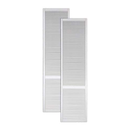 ben+camilla.com 2-er Pack/Zwei Stück Lamellentüren 2422 x 594 x 21 mm weiß seidenmatt mit offenen Lamellen Kiefernholz für Regale, Schränke, Möbel - EINBAUFERTIG grundiert & lackiert ben+camilla.com 2-er Pack/Zwei Stück Lamellentüren 2422 x 594 x 21 mm weiß seidenmatt mit offenen Lamellen Kiefernholz für Regale, Schränke, Möbel - EINBAUFERTIG grundiert & lackiert von ben+camilla.com