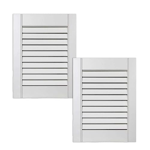 ben+camilla.com 2-er Pack/Zwei Stück Lamellentüren 395 x 294 x 21 mm weiß seidenmatt mit offenen Lamellen Kiefernholz für Regale, Schränke, Möbel - EINBAUFERTIG grundiert & lackiert ben+camilla.com 2-er Pack/Zwei Stück Lamellentüren 395 x 294 x 21 mm weiß seidenmatt mit offenen Lamellen Kiefernholz für Regale, Schränke, Möbel - EINBAUFERTIG grundiert & lackiert von ben+camilla.com