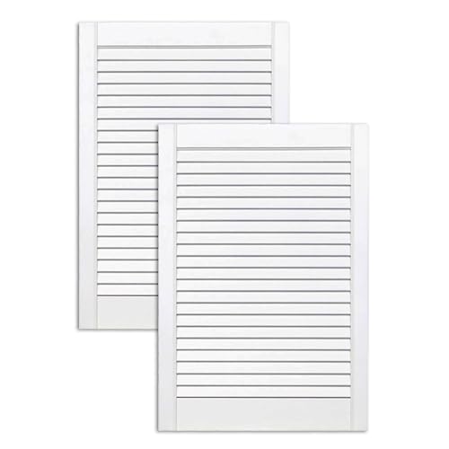ben+camilla.com 2-er Pack/Zwei Stück Lamellentüren 720 x 494 x 21 mm weiß seidenmatt mit offenen Lamellen Kiefernholz für Regale, Schränke, Möbel - EINBAUFERTIG grundiert & lackiert ben+camilla.com 2-er Pack/Zwei Stück Lamellentüren 720 x 494 x 21 mm weiß seidenmatt mit offenen Lamellen Kiefernholz für Regale, Schränke, Möbel - EINBAUFERTIG grundiert & lackiert von ben+camilla.com