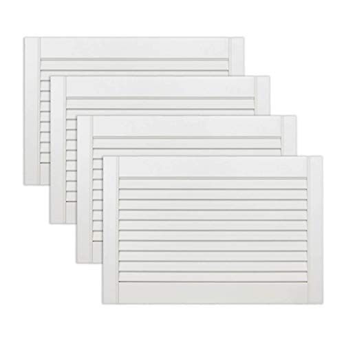 ben+camilla.com 4-er Pack/Vier Stück Lamellentüren 395 x 594 x 21 mm weiß seidenmatt mit offenen Lamellen Kiefernholz für Regale, Schränke, Möbel - EINBAUFERTIG grundiert & lackiert ben+camilla.com 4-er Pack/Vier Stück Lamellentüren 395 x 594 x 21 mm weiß seidenmatt mit offenen Lamellen Kiefernholz für Regale, Schränke, Möbel - EINBAUFERTIG grundiert & lackiert von ben+camilla.com