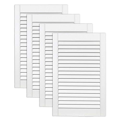 ben+camilla.com 4-er Pack/Vier Stück Lamellentüren 615 x 394 x 21 mm weiß seidenmatt mit offenen Lamellen Kiefernholz für Regale, Schränke, Möbel - EINBAUFERTIG grundiert & lackiert ben+camilla.com 4-er Pack/Vier Stück Lamellentüren 615 x 394 x 21 mm weiß seidenmatt mit offenen Lamellen Kiefernholz für Regale, Schränke, Möbel - EINBAUFERTIG grundiert & lackiert von ben+camilla.com