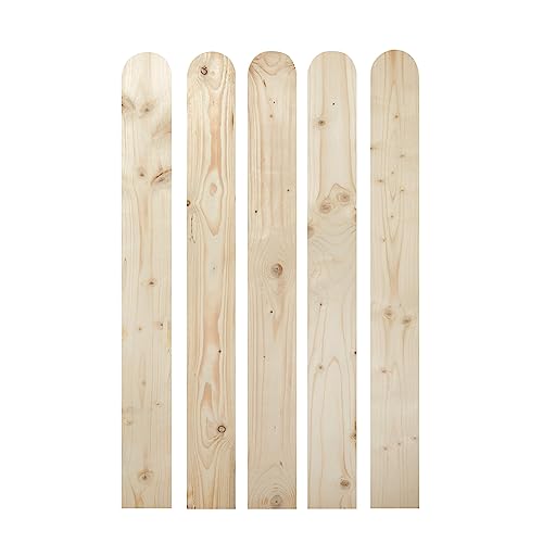 ben+camilla.com Balkonbretter | Favorite Rundkopf 880x90x18mm - 5 Stück | für DIY Holzbalkon Balkongeländer Terrasse wetterfest aus Holz von ben+camilla.com