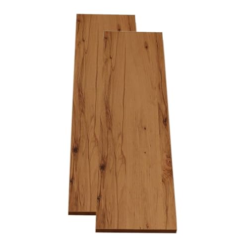 ben+camilla.com Einlegeboden Holz Wandregal | 80 cm x 20 cm lang in Buche Aktiv – 2er Set | Regalboden Tischplatten Regalbretter Vintage auch für Schränke von ben+camilla.com