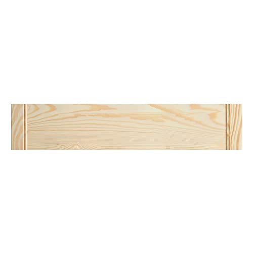 ben+camilla.com Holz Front Blende 12,5 x 59,4 cm für Schubladen oder Schränke | Typ A für offene Lamellentür | Schublade Schrank selber Bauen Zubehör von ben+camilla.com