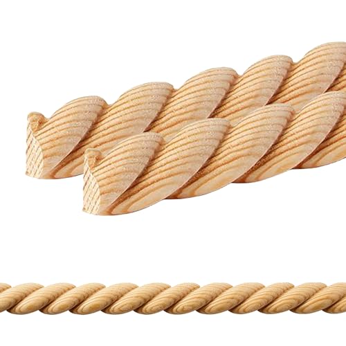 ben+camilla.com Ornament Leiste Holz für Möbel in 16 x 7 x 1000 mm | 2-er Set = 2 Meter | SK-751 Halbrundstab mit 3D Spirale Kiefer | Zierprofile Friesenleiste Wandleiste Profilleiste ben+camilla.com Ornament Leiste Holz für Möbel in 16 x 7 x 1000 mm | 2-er Set = 2 Meter | SK-751 Halbrundstab mit 3D Spirale Kiefer | Zierprofile Friesenleiste Wandleiste Profilleiste von ben+camilla.com