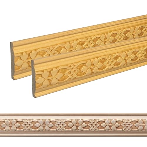 ben+camilla.com Ornament Leiste Holz für Möbel in 30 x 7 x 1000 mm | 2-er Set = 2 Meter | PK-503 mit 3D Blatt Kiefer | Zierprofile Friesenleiste Wandleiste Profilleiste ben+camilla.com Ornament Leiste Holz für Möbel in 30 x 7 x 1000 mm | 2-er Set = 2 Meter | PK-503 mit 3D Blatt Kiefer | Zierprofile Friesenleiste Wandleiste Profilleiste von ben+camilla.com