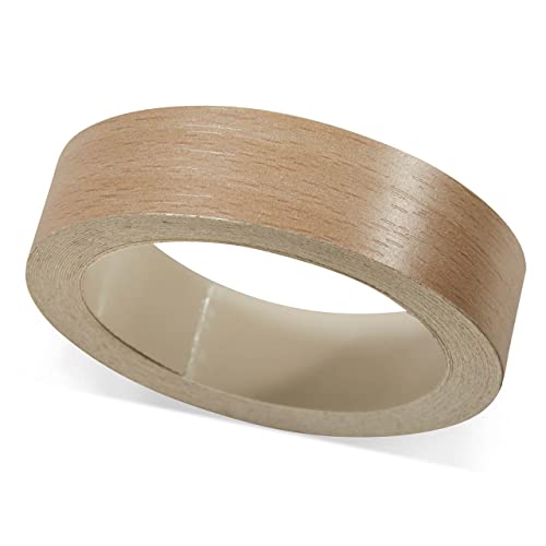 ben+camilla.com Kantenumleimer Selbstklebend | Buche Hell Holz-Struktur 19 mm x 5 m Rolle | Melamin Umleimer Kantenband zum Überkleben wie Klebeband OHNE Bügeln für Möbelbauplatten und Regalbretter von ben+camilla.com