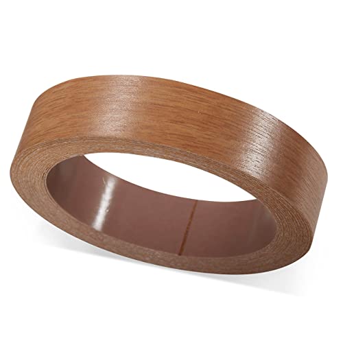 ben+camilla.com Kantenumleimer Selbstklebend | Erle Holz-Struktur 19 mm x 5 m Rolle | Melamin Umleimer Kantenband zum Überkleben wie Klebeband OHNE Bügeln für Möbelbauplatten und Regalbretter von ben+camilla.com