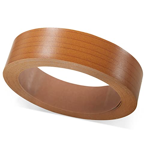 ben+camilla.com Kantenumleimer Selbstklebend | Kirschbaum Holz-Struktur 19 mm x 5 m Rolle | Melamin Umleimer Kantenband zum Überkleben wie Klebeband OHNE Bügeln für Möbelbauplatten und Regalbretter von ben+camilla.com