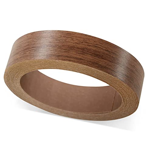 ben+camilla.com Kantenumleimer Selbstklebend | Nussbaum 19 mm x 5 m Rolle, glatt matt | Melamin Umleimer Kantenband zum Überkleben wie Klebeband OHNE Bügeln für Möbelbauplatten und Regalbretter von ben+camilla.com