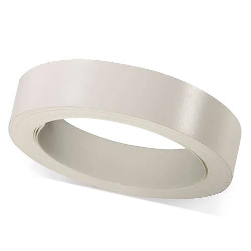 ben+camilla.com Selbstklebender Kantenumleimer | Weiß 16 mm x 5 m Rolle (matt glatt) | Kantenschutz zum Überkleben - wie Klebeband OHNE Bügeln | Premium Qualität für professionelle Ergebnisse von ben+camilla.com