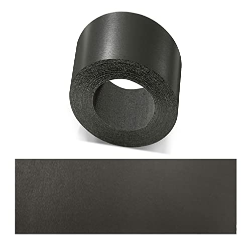 ben+camilla.com Kantenumleimer zum Aufbügeln | Anthrazit 60 mm x 5 m Rolle (glatt matt) | Premium Qualität für professionelle Ergebnisse | Kantenschutz von ben+camilla.com
