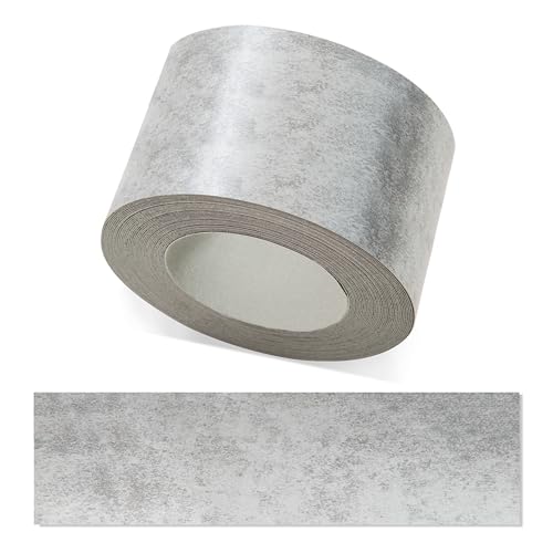 ben+camilla.com Kantenumleimer zum Aufbügeln | Beton 60 mm x 10 m Rolle (glatt matt) | Premium Qualität für professionelle Ergebnisse | Kantenschutz von ben+camilla.com