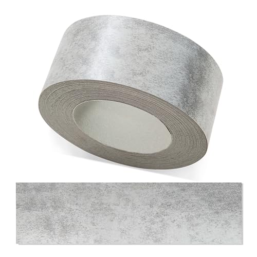 ben+camilla.com Kantenumleimer zum Aufbügeln | Beton 45 mm x 25 m Rolle (glatt matt) | Premium Qualität für professionelle Ergebnisse | Kantenschutz von ben+camilla.com