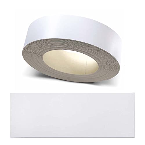 ben+camilla.com Kantenumleimer zum Aufbügeln | Eisweiß 24 mm x 5 m Rolle (glatt matt) | Premium Qualität für professionelle Ergebnisse | Kantenschutz von ben+camilla.com