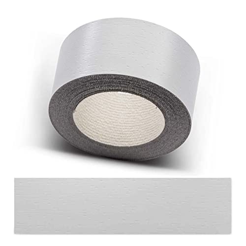 ben+camilla.com Kantenumleimer zum Aufbügeln | Grau 60 mm x 10 m Rolle (matt mit Struktur) | Premium Qualität für professionelle Ergebnisse | Kantenschutz von ben+camilla.com
