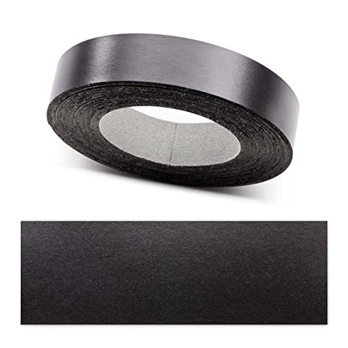 ben+camilla.com Kantenumleimer zum Aufbügeln | Schwarz 22 mm x 50 m Rolle (matt glatt) | Premium Qualität für professionelle Ergebnisse | Kantenschutz von ben+camilla.com