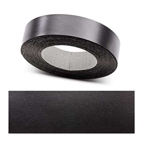 ben+camilla.com Kantenumleimer zum Aufbügeln | Schwarz 30 mm x 5 m Rolle (matt glatt) | Premium Qualität für professionelle Ergebnisse | Kantenschutz von ben+camilla.com