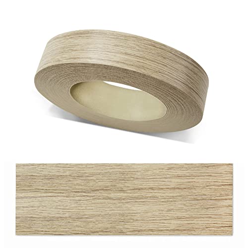 ben+camilla.com Kantenumleimer zum Aufbügeln | Sonoma Eiche 22 mm x 25 m Rolle (glatt matt) | Premium Qualität für professionelle Ergebnisse | Kantenschutz von ben+camilla.com