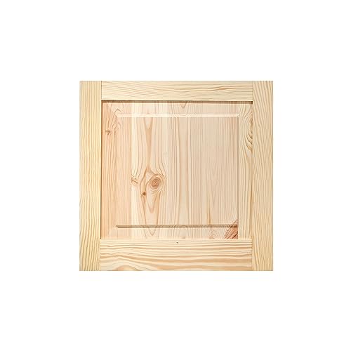 ben+camilla.com Kassettentür 39,5 x 39,4 cm | Rustikal & Unbehandelt | Hochwertige Kiefer Massivholztüren für Schrank- und Möbelbau von ben+camilla.com