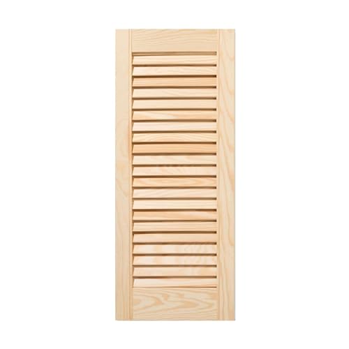 ben+camilla.com offene Lamellentür | 72 x 29,4 cm Natur | Hochwertige Massivholz Lamellentüren | Für Schrank- und Möbelbau | Kiefernholz unbehandelt von ben+camilla.com