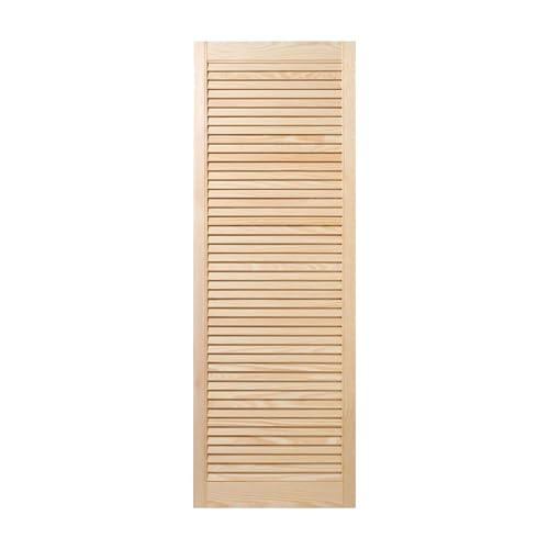 ben+camilla.com Lamellentür Holz offen Kiefer Natur unbehandelt 1406 x 494 x 21 mm von ben+camilla.com