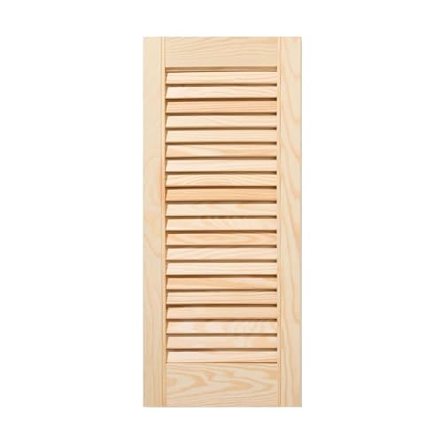 ben+camilla.com offene Lamellentür | 69 x 29,4 cm Natur | Hochwertige Massivholz Lamellentüren | Für Schrank- und Möbelbau | Kiefernholz unbehandelt von ben+camilla.com