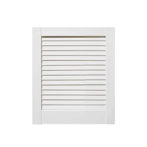 ben+camilla.com geschlossene Lamellentür | Weiß 46,2 x 39,4 cm | Hochwertige Massivholz Lamellentüren | Premium lackiert | Kiefer von ben+camilla.com