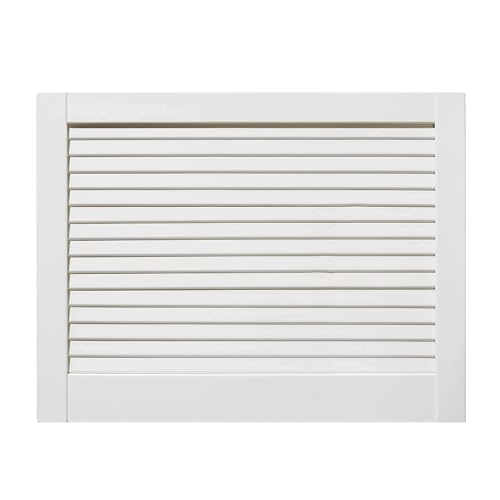 ben+camilla.com geschlossene Lamellentür | Weiß 46,2 x 59,4 cm | Hochwertige Massivholz Lamellentüren | Premium lackiert | Kiefer von ben+camilla.com