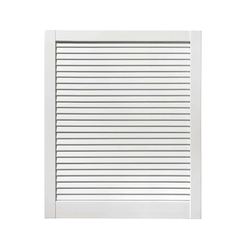 ben+camilla.com geschlossene Lamellentür | Weiß 71,7 x 59,4 cm | Hochwertige Massivholz Lamellentüren | Premium lackiert | Kiefer von ben+camilla.com