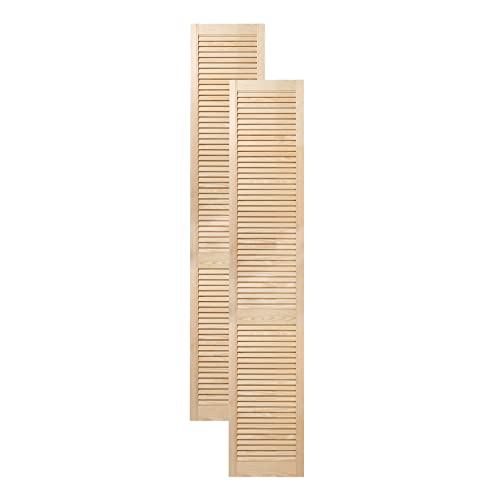 ben+camilla.com Lamellentür Holztür Natur 201,3 x 39,4 cm mit offenen Lamellen für Regale, Schränke, Möbel | Kiefer Holz unbehandelt | Doppel-Paket 2-er Pack ben+camilla.com Lamellentür Holztür Natur 201,3 x 39,4 cm mit offenen Lamellen für Regale, Schränke, Möbel | Kiefer Holz unbehandelt | Doppel-Paket 2-er Pack von ben+camilla.com