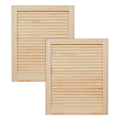 ben+camilla.com Lamellentür Holztür Natur 601 x 494 x 21 mm mit geschlossenen Lamellen für Regale, Schränke, Möbel | Kiefer Holz unbehandelt | Doppel-Paket 2-er Pack ben+camilla.com Lamellentür Holztür Natur 601 x 494 x 21 mm mit geschlossenen Lamellen für Regale, Schränke, Möbel | Kiefer Holz unbehandelt | Doppel-Paket 2-er Pack von ben+camilla.com