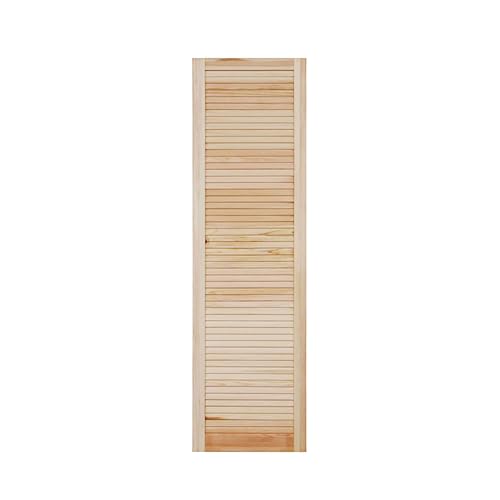 ben+camilla.com geschlossene Lamellentür | 140 x 39,4 cm natur | Hochwertige Massivholz Lamellentüren | Für Schrank- und Möbelbau | Kiefernholz unbehandelt von ben+camilla.com