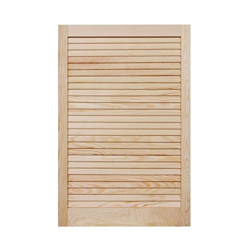 ben+camilla.com geschlossene Lamellentür | 99,3 x 59,4 cm natur | Hochwertige Massivholz Lamellentüren | Für Schrank- und Möbelbau | Kiefernholz unbehandelt von ben+camilla.com