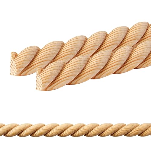 ben+camilla.com Ornament Leiste Holz für Möbel in 11 x 5 x 1000 mm | 2-er Set = 2 Meter | SB-899 Halbrundstab mit 3D Spirale Buche | Zierprofile Friesenleiste Wandleiste Profilleiste ben+camilla.com Ornament Leiste Holz für Möbel in 11 x 5 x 1000 mm | 2-er Set = 2 Meter | SB-899 Halbrundstab mit 3D Spirale Buche | Zierprofile Friesenleiste Wandleiste Profilleiste von ben+camilla.com