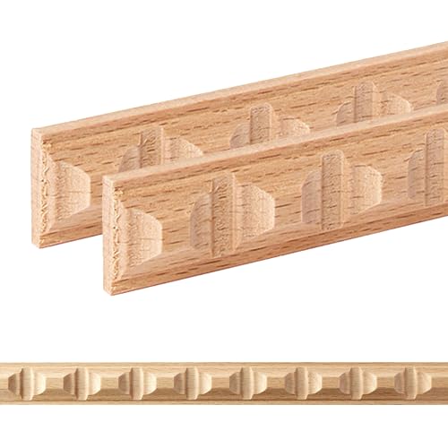 ben+camilla.com Ornament Leiste Holz für Möbel in 18 x 7 x 1000 mm | 2-er Set = 2 Meter | SB-136 mit 3D Block Buche | Zierprofile Friesenleiste Wandleiste Profilleiste ben+camilla.com Ornament Leiste Holz für Möbel in 18 x 7 x 1000 mm | 2-er Set = 2 Meter | SB-136 mit 3D Block Buche | Zierprofile Friesenleiste Wandleiste Profilleiste von ben+camilla.com