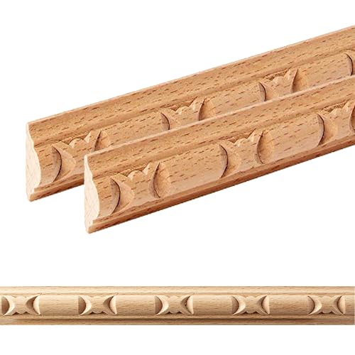 ben+camilla.com Ornament Leiste Holz für Möbel in 21 x 9 x 1000 mm | 2-er Set = 2 Meter | SB-870 mit 3D Geometrisch Buche | Zierprofile Friesenleiste Wandleiste Profilleiste ben+camilla.com Ornament Leiste Holz für Möbel in 21 x 9 x 1000 mm | 2-er Set = 2 Meter | SB-870 mit 3D Geometrisch Buche | Zierprofile Friesenleiste Wandleiste Profilleiste von ben+camilla.com