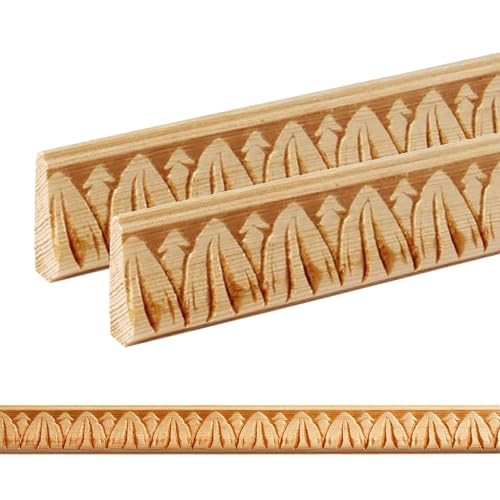 ben+camilla.com Ornament Leiste Holz für Möbel in 22 x 8 x 1000 mm | 2-er Set = 2 Meter | PK-257 mit 3D Blätter Kiefer | Zierprofile Friesenleiste Wandleiste Profilleiste ben+camilla.com Ornament Leiste Holz für Möbel in 22 x 8 x 1000 mm | 2-er Set = 2 Meter | PK-257 mit 3D Blätter Kiefer | Zierprofile Friesenleiste Wandleiste Profilleiste von ben+camilla.com