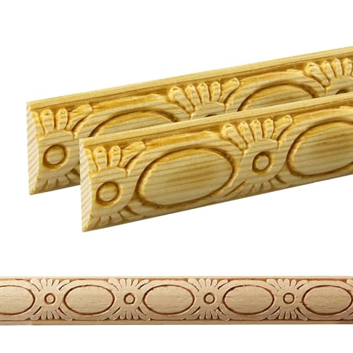 ben+camilla.com Ornament Leiste Holz für Möbel in 25 x 8 x 1000 mm | 2-er Set = 2 Meter | PK-428 mit 3D Astragal Kiefer | Zierprofile Friesenleiste Wandleiste Profilleiste ben+camilla.com Ornament Leiste Holz für Möbel in 25 x 8 x 1000 mm | 2-er Set = 2 Meter | PK-428 mit 3D Astragal Kiefer | Zierprofile Friesenleiste Wandleiste Profilleiste von ben+camilla.com