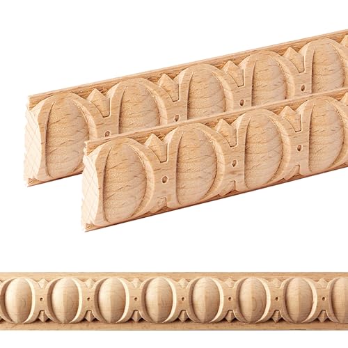ben+camilla.com Ornament Leiste Holz für Möbel in 27 x 10 x 1000 mm | 2-er Set = 2 Meter | SB-230 mit 3D Astragal Buche | Zierprofile Friesenleiste Wandleiste Profilleiste ben+camilla.com Ornament Leiste Holz für Möbel in 27 x 10 x 1000 mm | 2-er Set = 2 Meter | SB-230 mit 3D Astragal Buche | Zierprofile Friesenleiste Wandleiste Profilleiste von ben+camilla.com