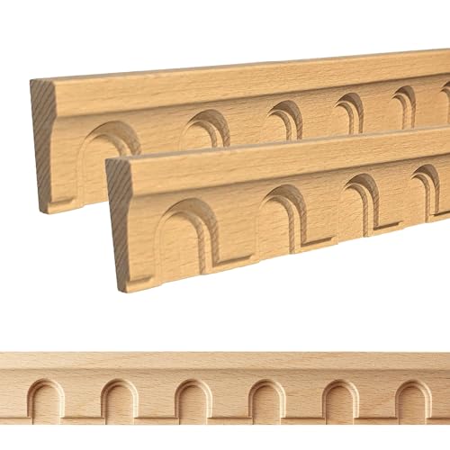 ben+camilla.com Ornament Leiste Holz für Möbel in 30 x 10 x 1000 mm | 2-er Set = 2 Meter | SB-169 mit 3D Bogen Buche | Zierprofile Friesenleiste Wandleiste Profilleiste ben+camilla.com Ornament Leiste Holz für Möbel in 30 x 10 x 1000 mm | 2-er Set = 2 Meter | SB-169 mit 3D Bogen Buche | Zierprofile Friesenleiste Wandleiste Profilleiste von ben+camilla.com