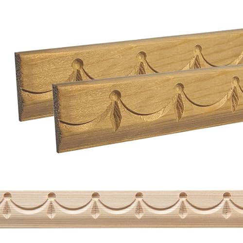 ben+camilla.com Ornament Leiste Holz für Möbel in 30 x 7 x 1000 mm | 2-er Set = 2 Meter | SK-891 mit 3D Tropfen Kiefer | Zierprofile Friesenleiste Wandleiste Profilleiste ben+camilla.com Ornament Leiste Holz für Möbel in 30 x 7 x 1000 mm | 2-er Set = 2 Meter | SK-891 mit 3D Tropfen Kiefer | Zierprofile Friesenleiste Wandleiste Profilleiste von ben+camilla.com