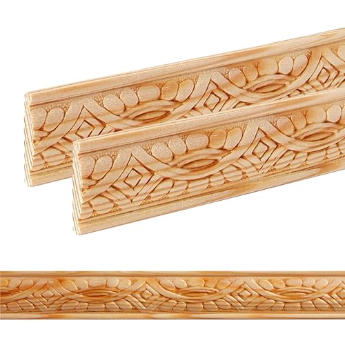ben+camilla.com Ornament Leiste Holz für Möbel in 31 x 6 x 1000 mm | 2-er Set = 2 Meter | PK-206 mit 3D Floral Kiefer | Zierprofile Friesenleiste Wandleiste Profilleiste ben+camilla.com Ornament Leiste Holz für Möbel in 31 x 6 x 1000 mm | 2-er Set = 2 Meter | PK-206 mit 3D Floral Kiefer | Zierprofile Friesenleiste Wandleiste Profilleiste von ben+camilla.com
