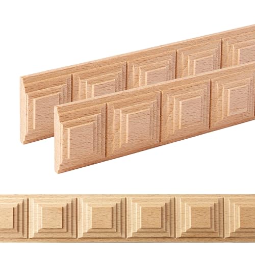 ben+camilla.com Ornament Leiste Holz für Möbel in 35 x 9 x 1000 mm | 2-er Set = 2 Meter | SB-387 mit 3D Block Buche | Zierprofile Friesenleiste Wandleiste Profilleiste ben+camilla.com Ornament Leiste Holz für Möbel in 35 x 9 x 1000 mm | 2-er Set = 2 Meter | SB-387 mit 3D Block Buche | Zierprofile Friesenleiste Wandleiste Profilleiste von ben+camilla.com